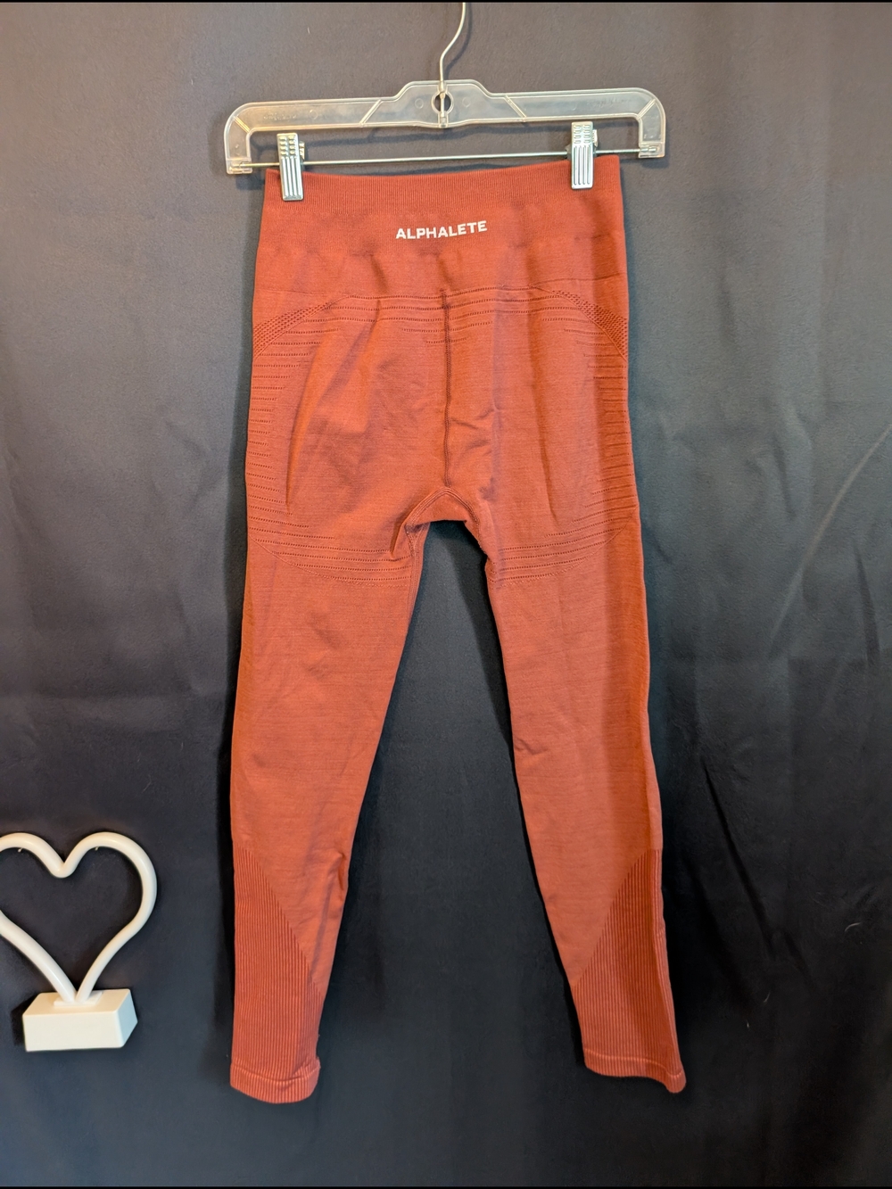 Alphalete Rust Seamless High-Rise Leggings Workout Gym Seamless Bodycon